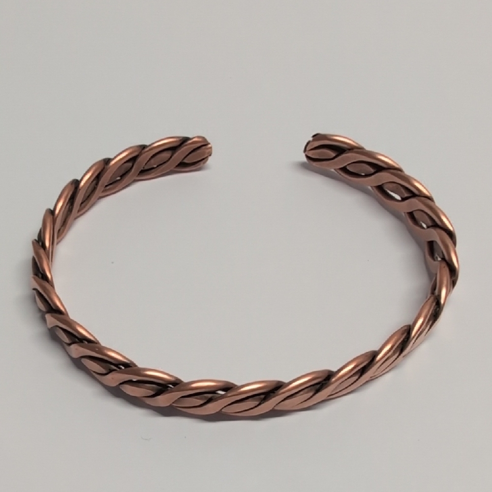 Twisted Copper Cuff Bracelet